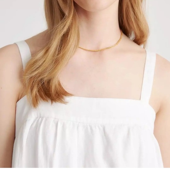 NWT QUINCE 100% European Linen Trapeze Midi
Dress. White. Size Small. - Picture 7 of 9